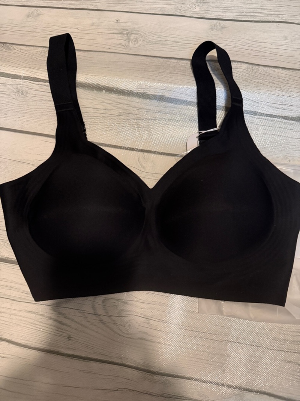 Oeak Seamless Black Jelly Wireless Molding Bra